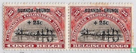 Colonial campaigns with overprint