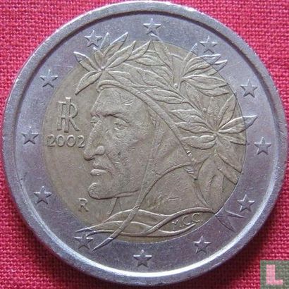 Italy 2 euro 2002 (misstrike) - Image 1
