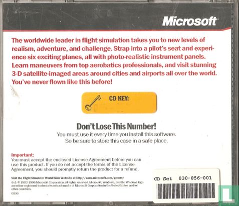 Microsoft Flight Simulator for Windows 95 Version 6.0 - Afbeelding 2