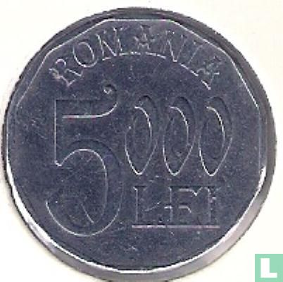 Roumanie 5000 lei 2001 - Image 2