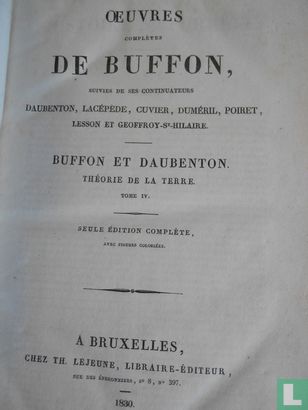 Oeuvres complètes de Buffon Tome IV - Afbeelding 3