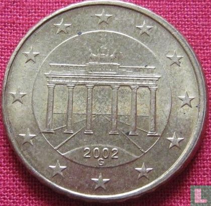 Germany 10 cent 2002 (G - misstrike) - Image 1
