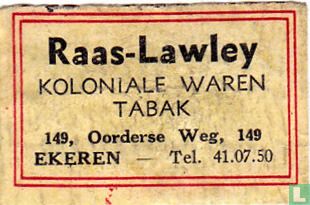 Raas-Lawley - koloniale waren