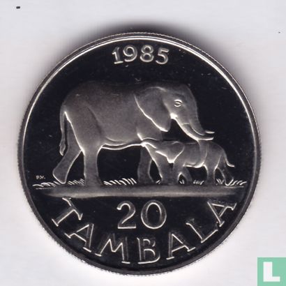 Malawi 20 tambala 1985 (PROOF) - Afbeelding 1