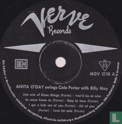  Anita O'Day Swings Cole Porter with Billy May   - Afbeelding 3