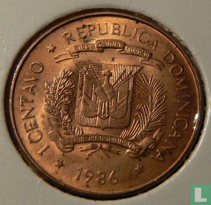 Dominikanische Republik 1 Centavo 1986 - Bild 1