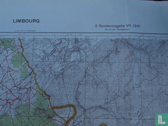 stafkaart Limbourg 1941 - Image 1