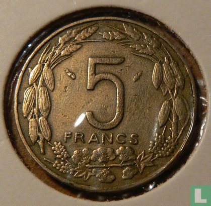 Centraal-Afrikaanse Staten 5 francs 1979 - Afbeelding 2