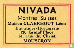 Nivada - Maison Claerhout Léon