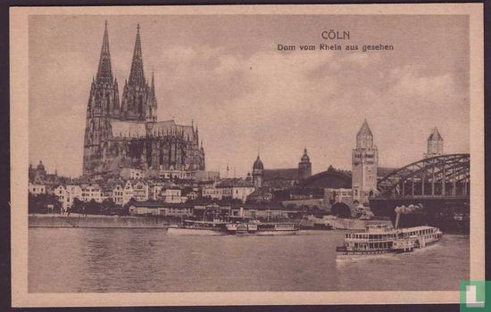 Coeln, Dom vom Rhein aus gesehen