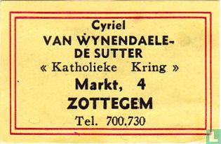 Cyriel Van Wynendaele-De Sutter