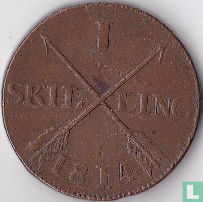 Zweden 1 skilling 1814 - Afbeelding 1