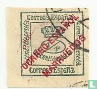 Crown with red overprint