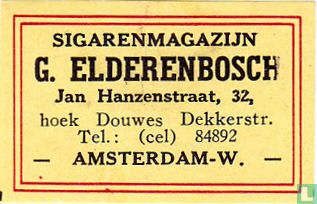 Sigarenmagazijn G. Elderenbosch - Afbeelding 1