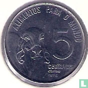 Brazil 5 centavos 1976 (type 1) "FAO" - Image 1
