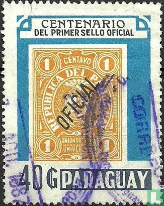 Honderd jaar 1e postzegel