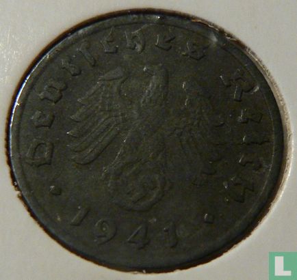 Empire allemand 1 reichspfennig 1941 (G) - Image 1