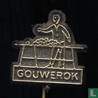 Gouwerok (open marktkraam) [goud op zwart]