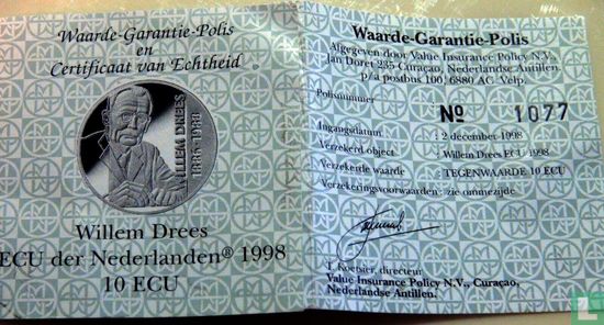 Nederland 10 ecu 1998 "Willem Drees" - Image 3