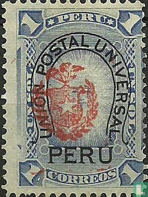Overprint with Chilean coat of arms and UPU - Image 1