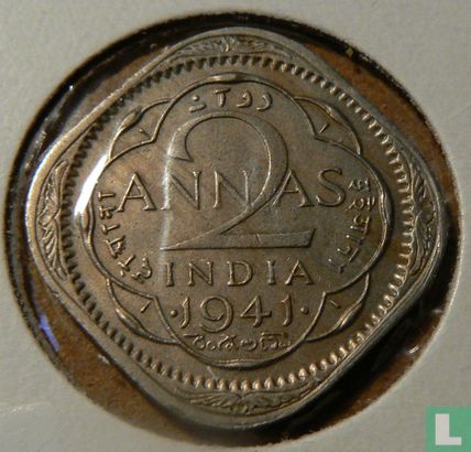 British India 2 annas 1941 (Bombay) - Image 1