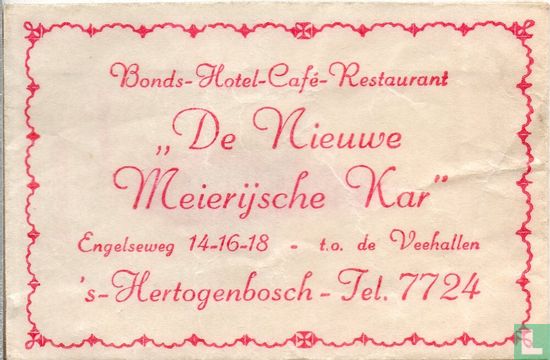 Bonds Hotel Café Restaurant "De Nieuwe Meierijsche Kar" - Image 1