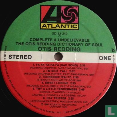 Complete and Unbelievable: The Otis Redding Dictionary Of Soul - Afbeelding 3