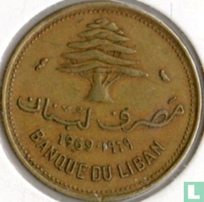 Libanon 10 piastres 1969 - Afbeelding 1