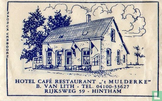 Hotel Café Restaurant " 't Mulderke"  - Afbeelding 1