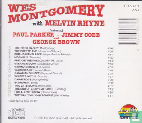 Wes Montgomery with Melvin Rhyne  - Image 2