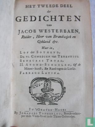 Het tweede deel der gedichten van Jacob Westerbaen - Image 2