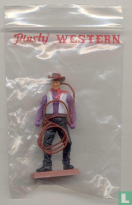 Cowboy with lasso (purple black) - Image 3