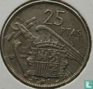 Spain 25 pesetas 1957 *non-existend year* - Image 1