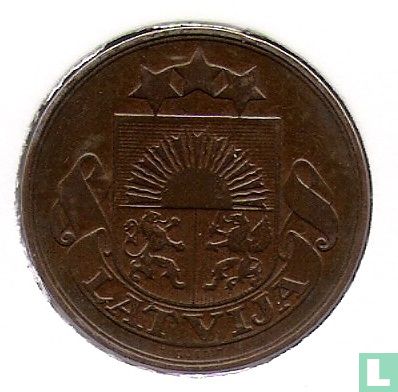 Letland 5 santimi 1922 (met muntteken) - Afbeelding 2