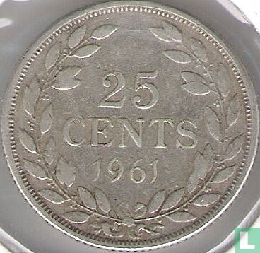Liberia 25 cents 1961 - Afbeelding 1