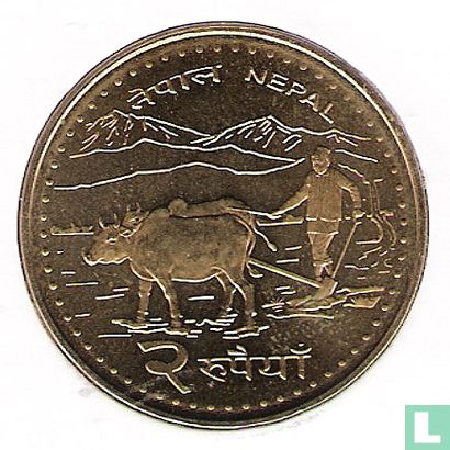 Nepal 2 Rupien 2006 (VS2063) - Bild 2