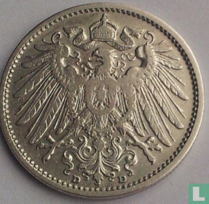 Duitse Rijk 1 mark 1904 (D) - Afbeelding 2