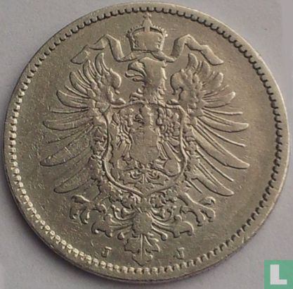 Empire allemand 1 mark 1885 (J) - Image 2