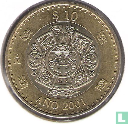 Mexiko 10 Peso 2001 - Bild 1