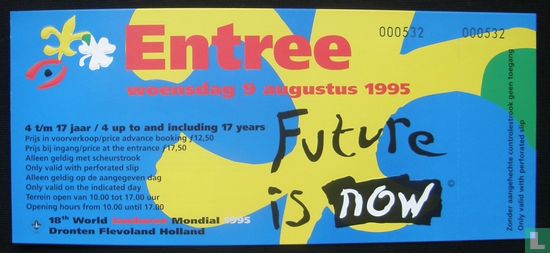 Entreebewijs 18th World Jamboree - Kind 09-08-1995