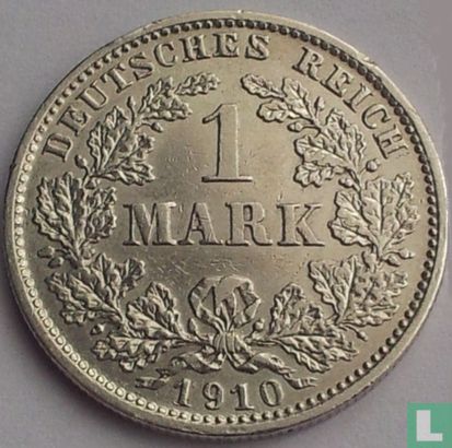 Duitse Rijk 1 mark 1910 (D) - Afbeelding 1