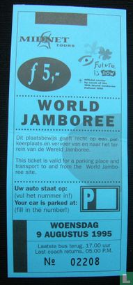Buskaart behorende bij toegangskaart 18th World Jamboree
