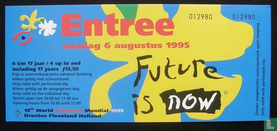 Entreebewijs 18th World Jamboree - Kind 06-08-1995