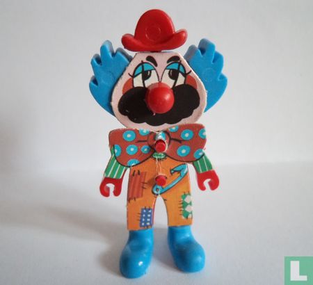 Clown met zwervers kostuum