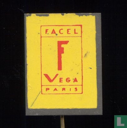 Facel Vega Paris [red on yellow]