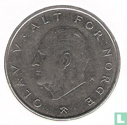 Norwegen 1 Krone 1990 - Bild 2