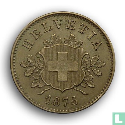 Suisse 10 rappen 1876 - Image 1