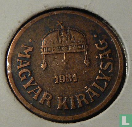 Hongrie 2 fillér 1931 - Image 1
