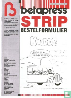 Strip Bestelformulier juli/augustus/september 1992 - Afbeelding 1