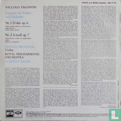 Niccolo Paganini: Violinkonzerte nr.1 und nr.2 - Afbeelding 2